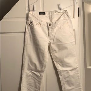 J. Crew Matchstick White Jeans